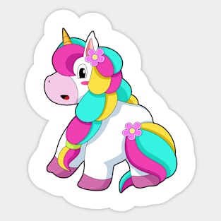 Unicorn Hair Braid Sticker